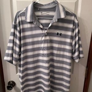 UA striped polo
